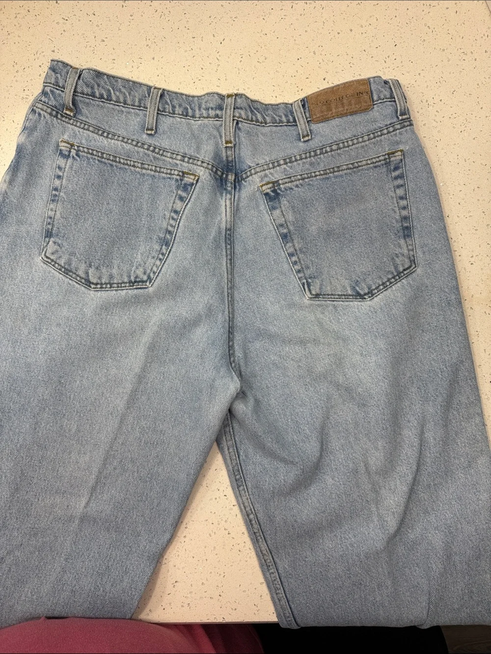 Old College Inn Light Blue Straight Leg Denim Jeans 40x32